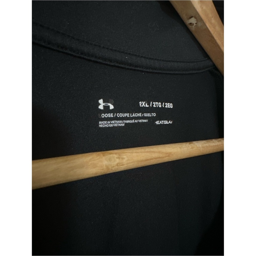 Athleisure Under Armour Pullover 2XL Black Half-Zip Performance HeatGear - Picture 4 of 5